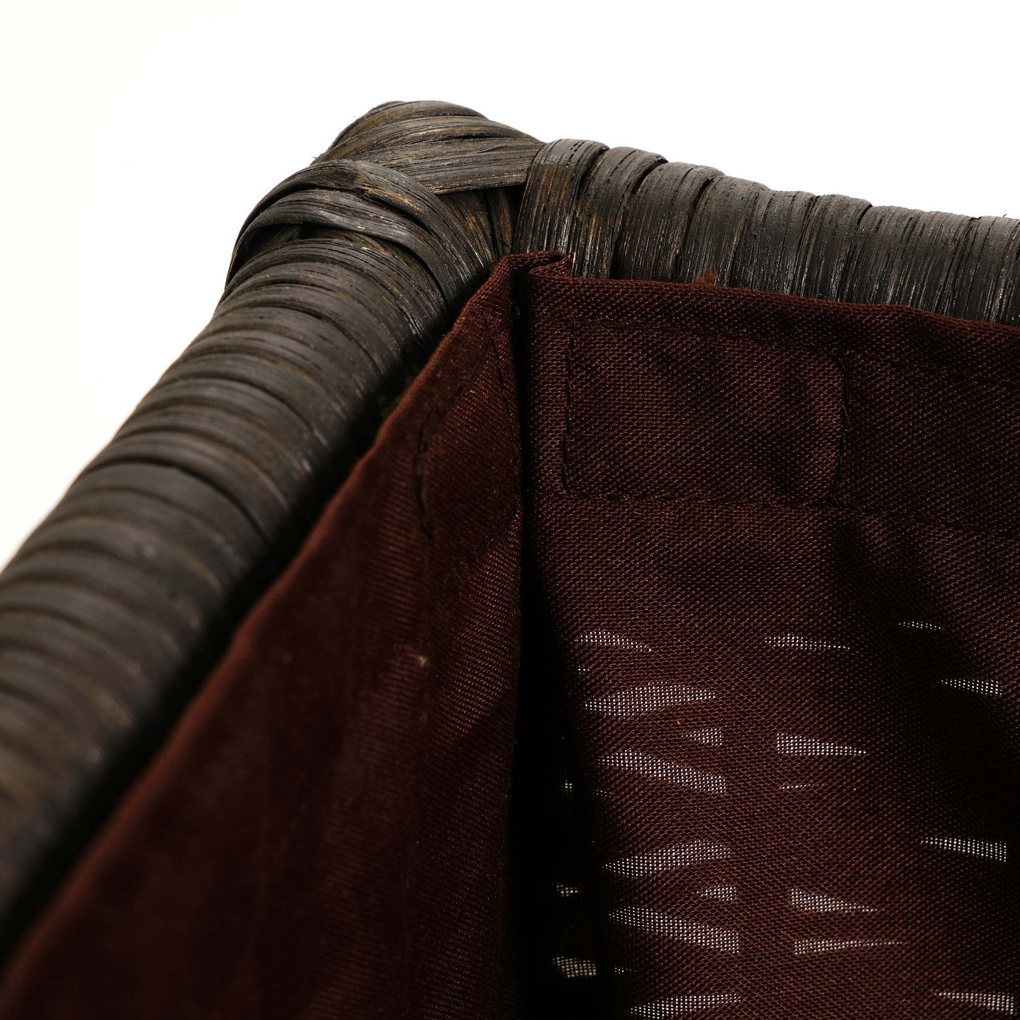 Lift-off Lid Wicker Storage Basket