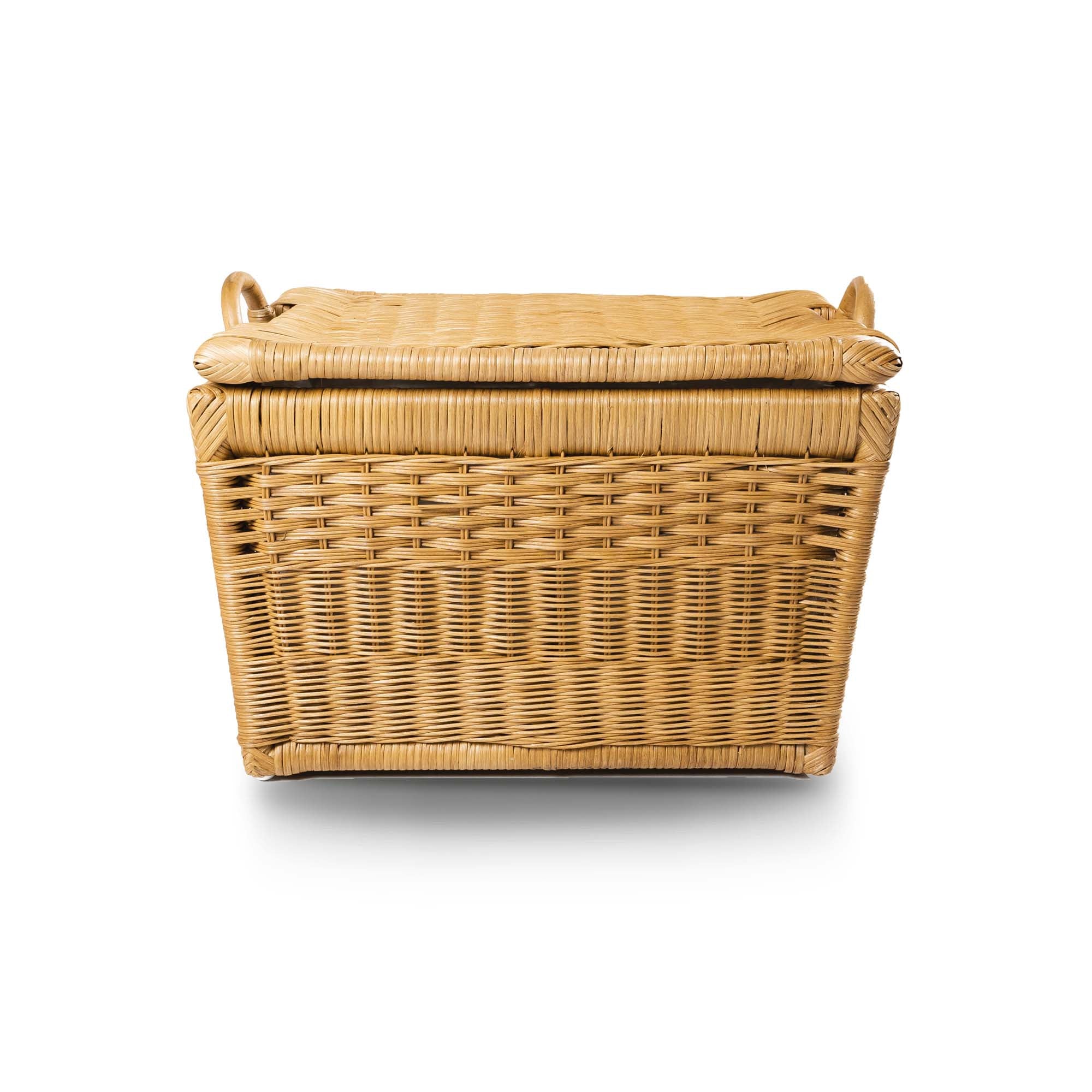 Lift-off Lid Wicker Storage Basket