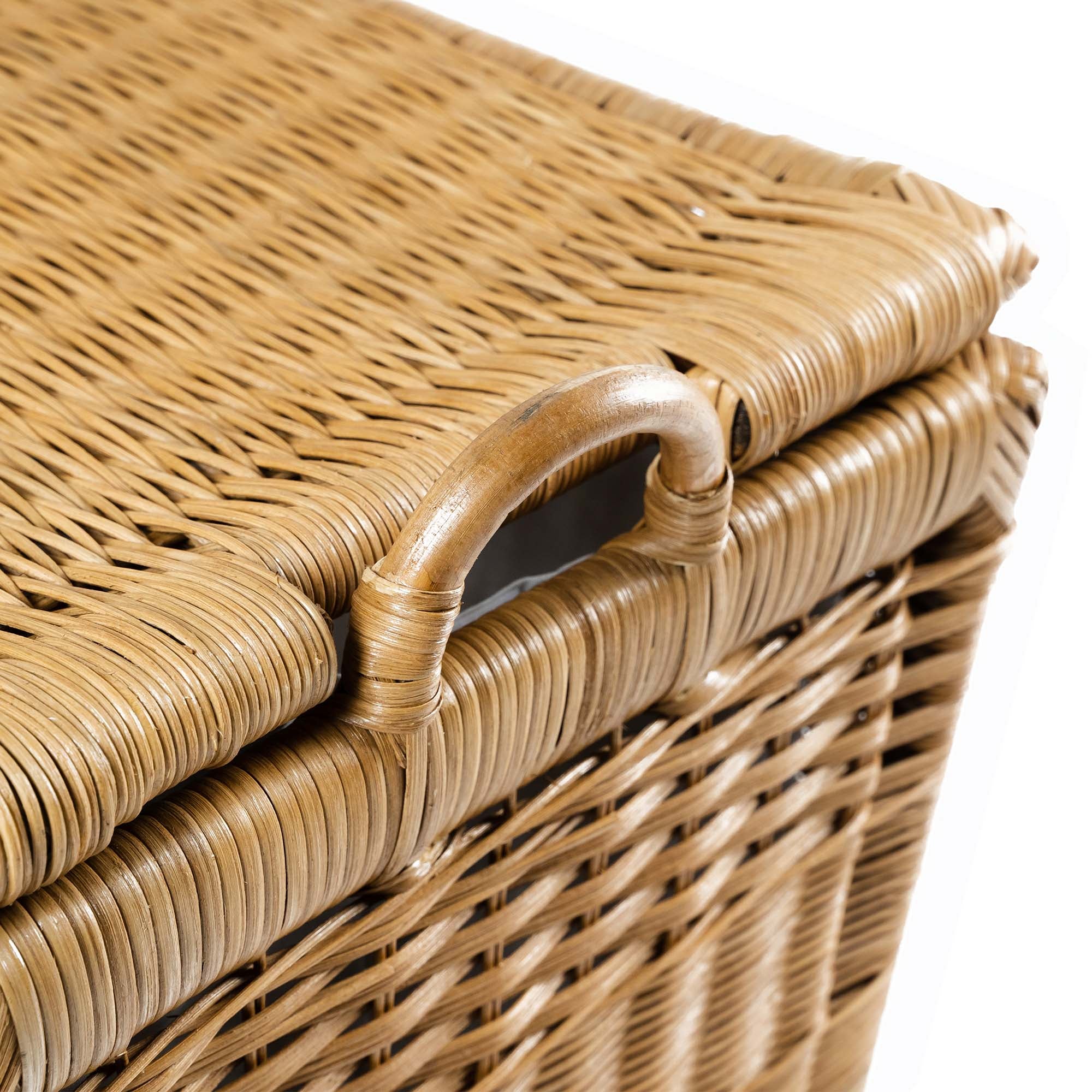 Lift-off Lid Wicker Storage Basket