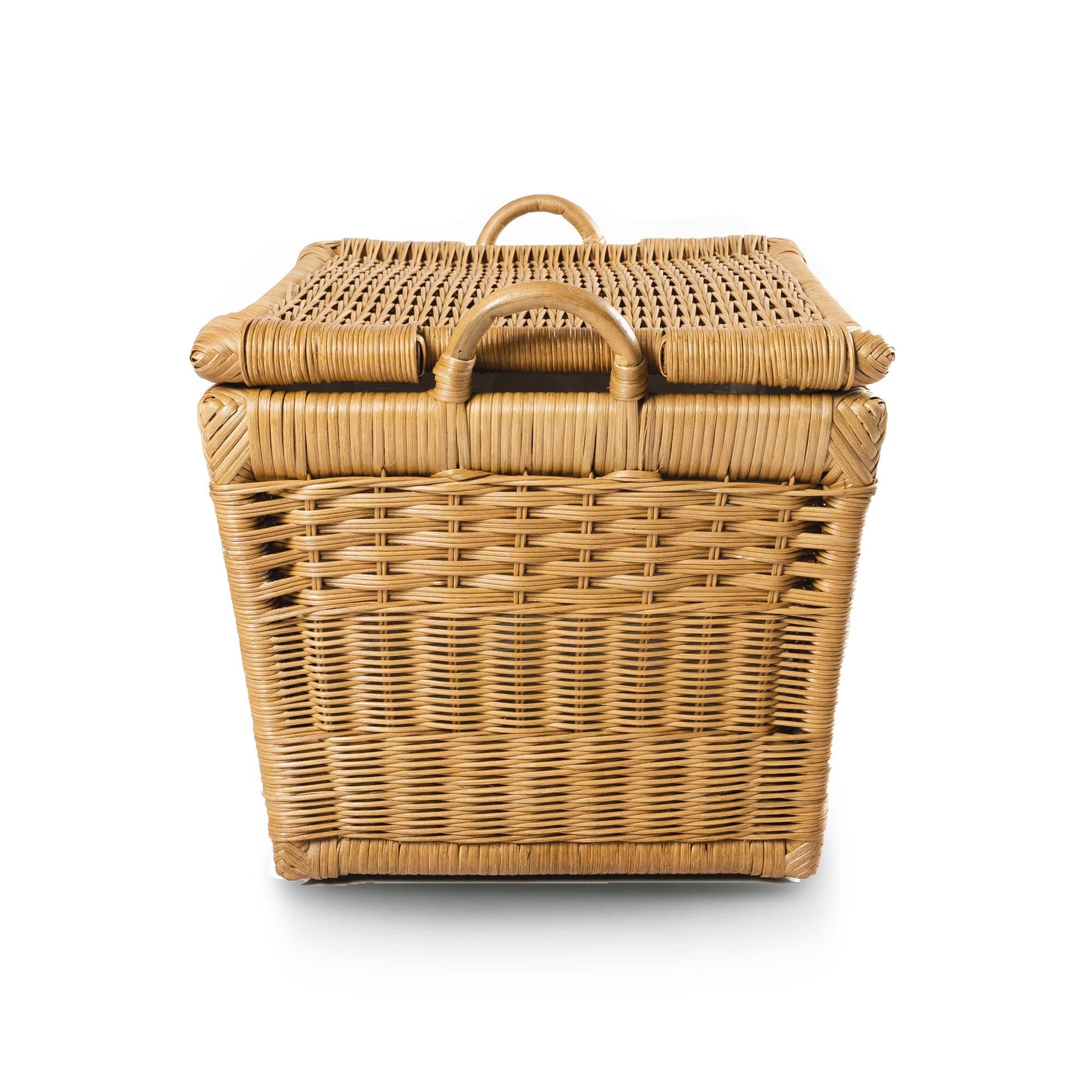 Lift-off Lid Wicker Storage Basket