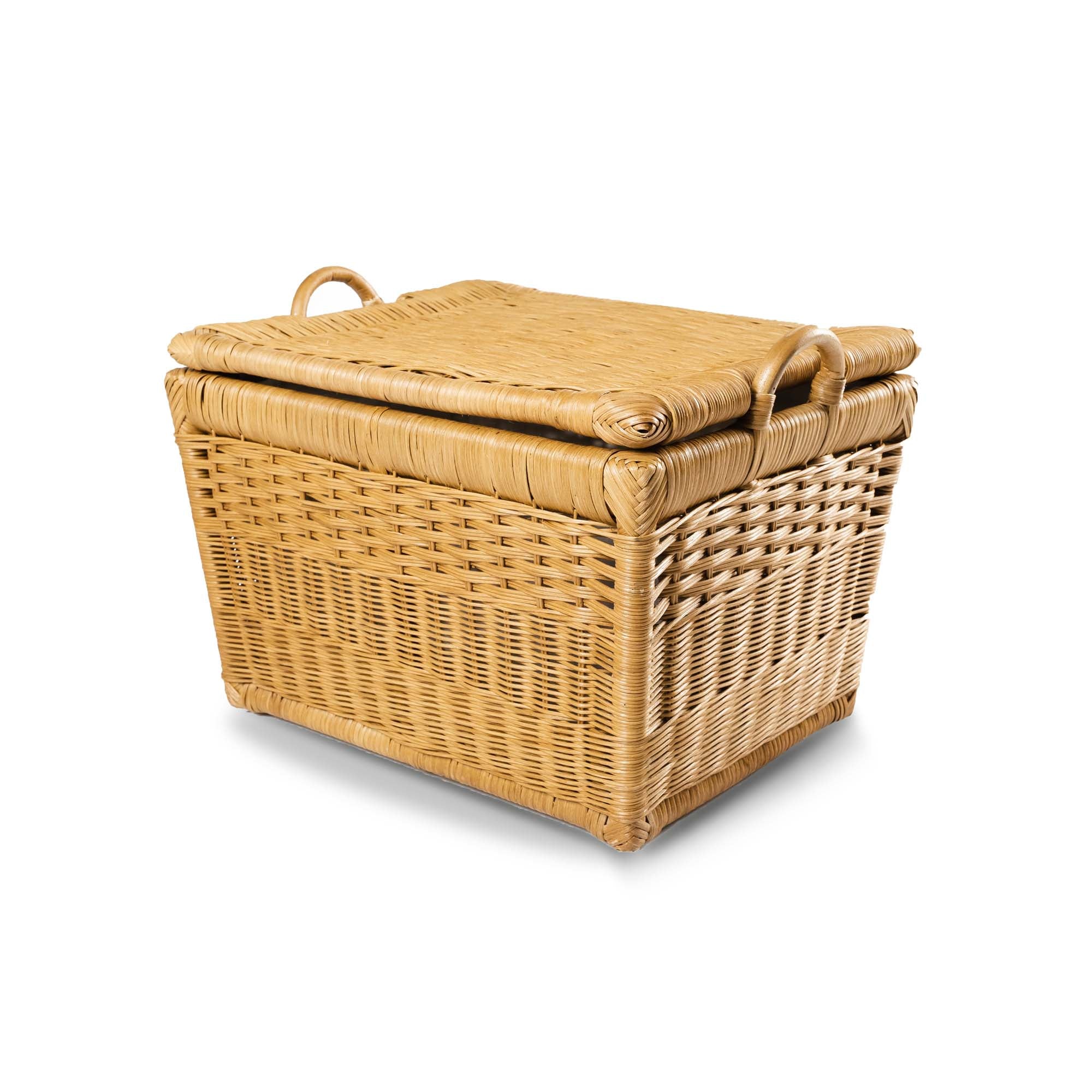 Lift-off Lid Wicker Storage Basket